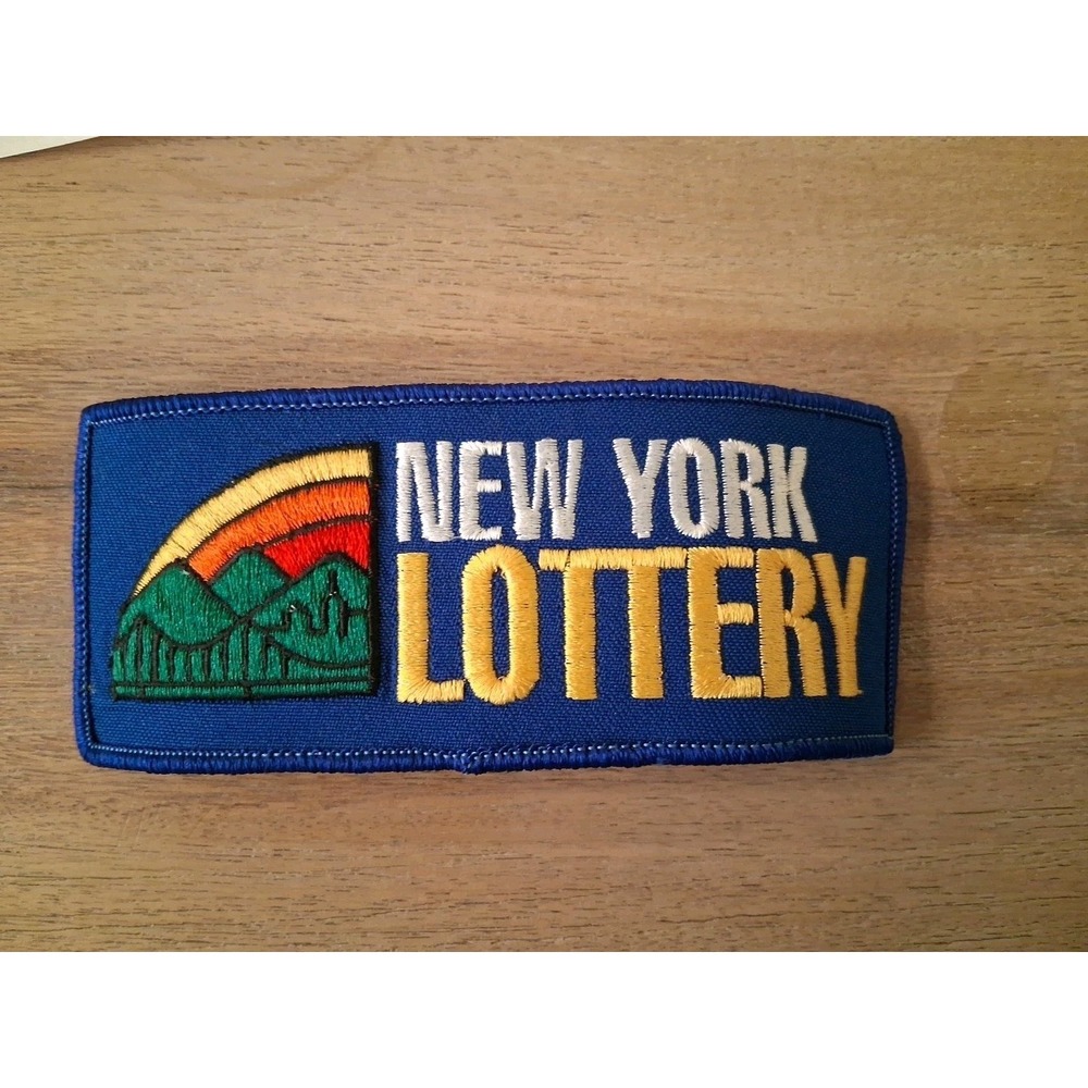 Retro logo for the New York Lottery Vintage. Iron On. New.